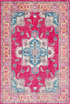 Surya Aura Silk ASK-2312 Rose Bright Pink Yellow Saffron Sky Blue Beige Medium Gray Camel Dark Brown Lime Green Area Rug main image