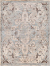 Surya Asia Minor ASM-2303 Denim Light Gray Cream Camel Dark Brown Area Rug Main Image 8 X 10