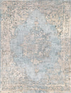 Surya Asia Minor ASM-2306 Denim Dark Green Cream Light Gray Camel Area Rug Main Image 8 X 10