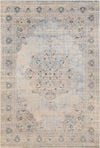 Surya Asia Minor ASM-2307 Light Gray Cream Camel Dark Green Denim Area Rug main image