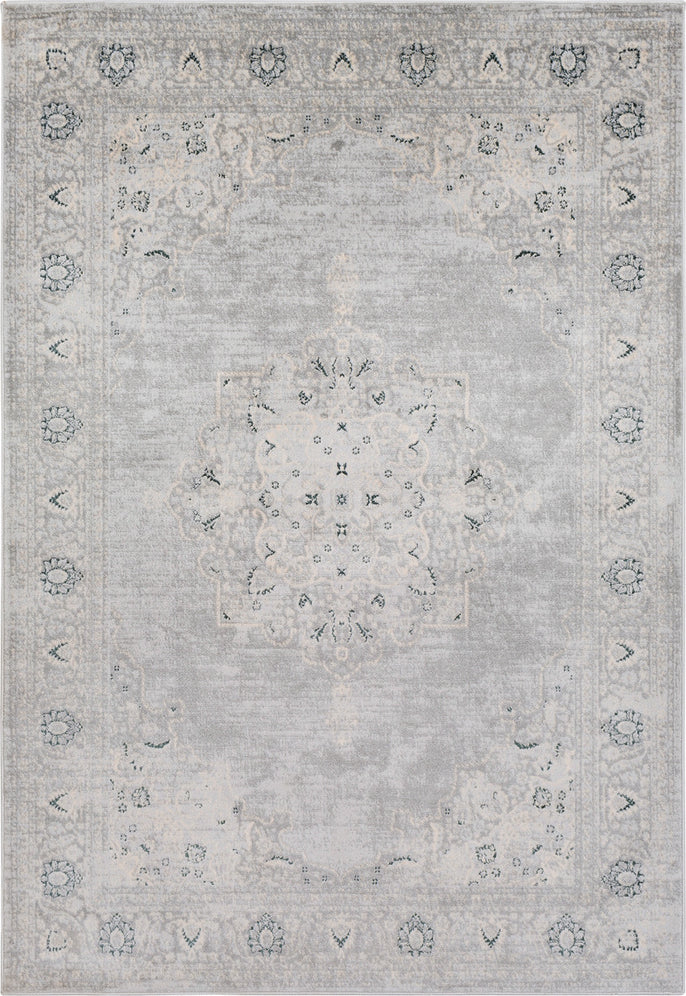 Surya Asia Minor ASM-2309 Light Gray Cream Dark Green Area Rug main image