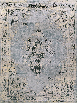 Surya Asia Minor ASM-2314 Light Gray Denim Dark Green Cream Area Rug Main Image 8 X 10