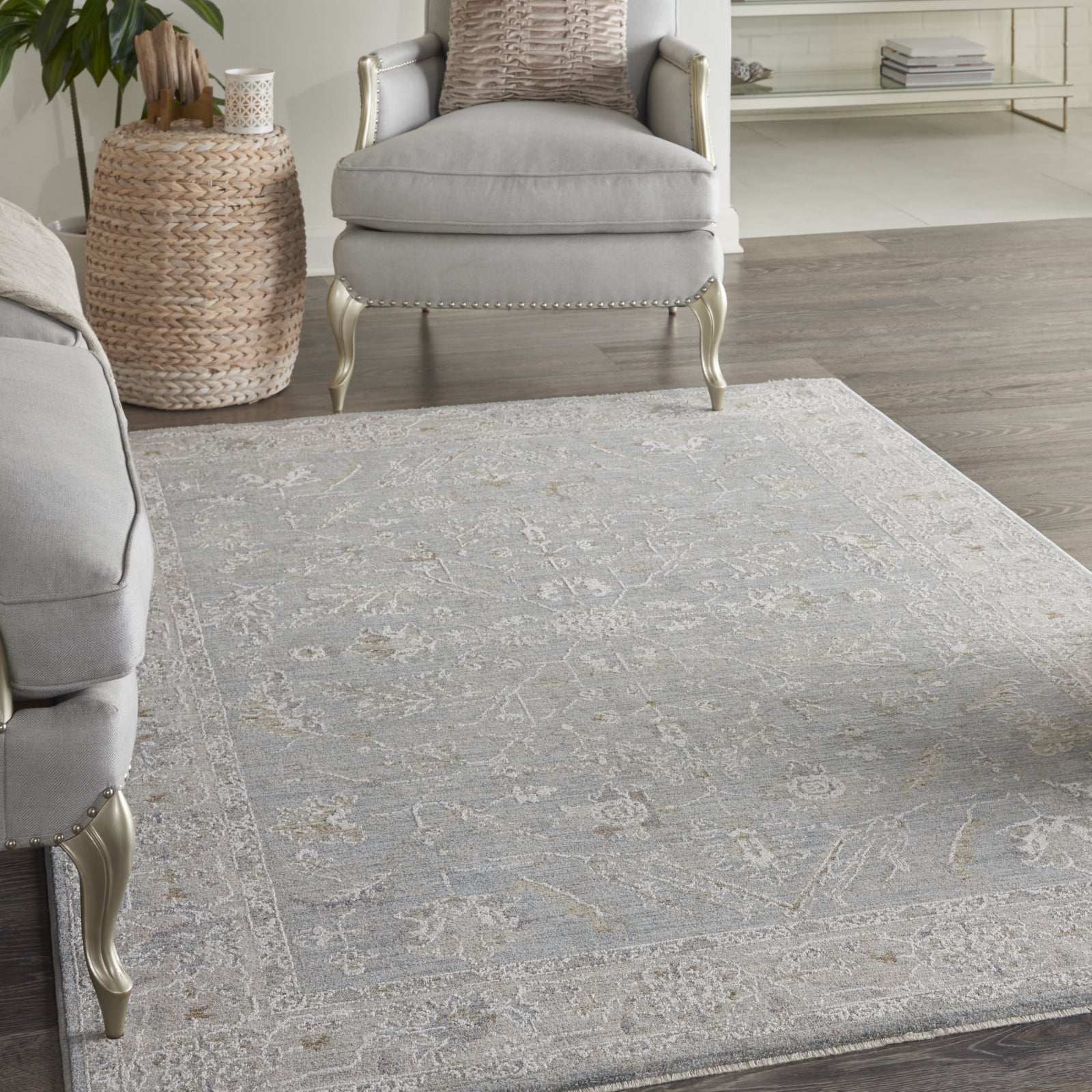 Nourison Asher ASR05 Blue Area Rug – Incredible Rugs and Decor