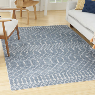 Nourison Astra Machine Washable ASW10 Blue Area Rug Room Image