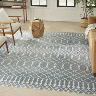 Nourison Astra Machine Washable ASW10 Blue Area Rug Main Image