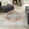 Nourison Astra Machine Washable ASW11 Grey/Multi Area Rug Room Image