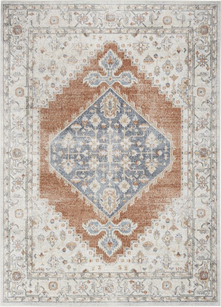 Nourison Astra Machine Washable ASW11 Grey/Multi Area Rug main image