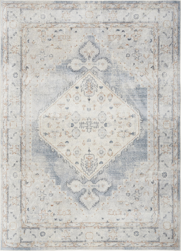 Nourison Astra Machine Washable ASW11 Light Blue Area Rug main image