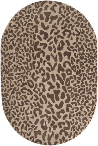 Surya Athena ATH-5000 Chocolate Area Rug 6' x 9' Oval