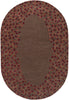 Surya Athena ATH-5003 Burgundy Area Rug 6' X 9' Oval