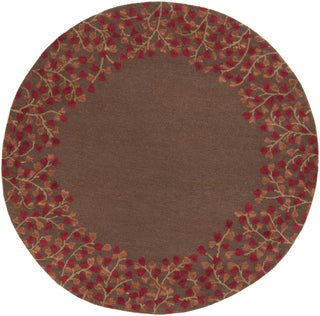 Surya Athena ATH-5003 Burgundy Area Rug 6' Round