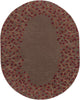 Surya Athena ATH-5003 Burgundy Area Rug 8' X 10' Oval