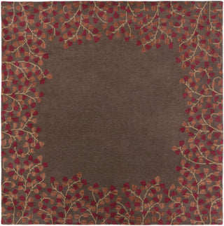 Surya Athena ATH-5003 Burgundy Area Rug 8' Square