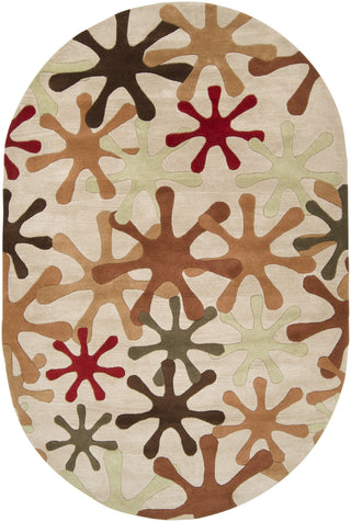 Surya Athena ATH-5019 Mocha Area Rug 6' x 9' Oval