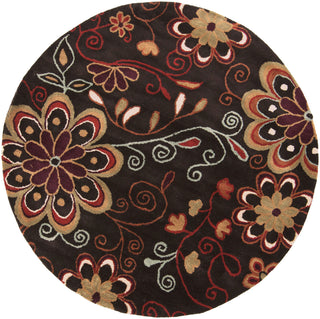 Surya Athena ATH-5037 Chocolate Area Rug 6' Round