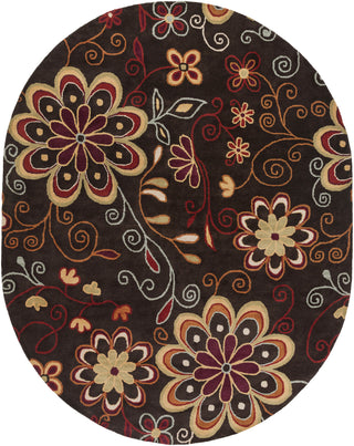 Surya Athena ATH-5037 Chocolate Area Rug 8' x 10' Oval