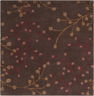 Surya Athena ATH-5052 Chocolate Area Rug 4' Square