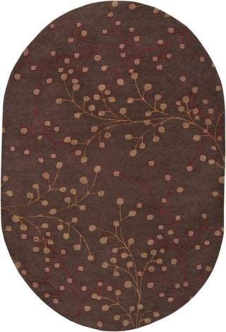 Surya Athena ATH-5052 Chocolate Area Rug 6' x 9' Oval