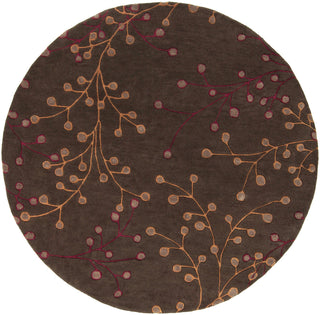 Surya Athena ATH-5052 Chocolate Area Rug 6' Round