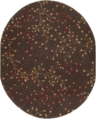 Surya Athena ATH-5052 Chocolate Area Rug 8' x 10' Oval