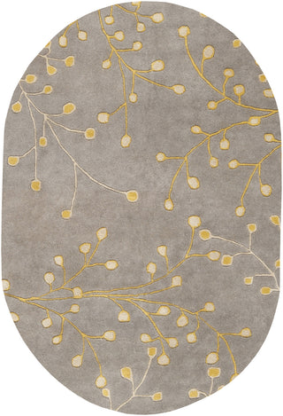 Surya Athena ATH-5060 Grey Area Rug 6' x 9' Oval