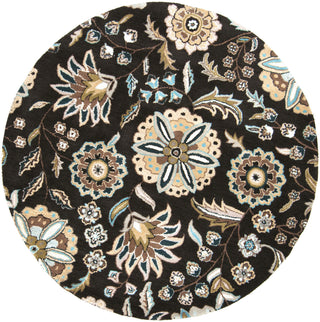 Surya Athena ATH-5061 Black Area Rug 6' Round