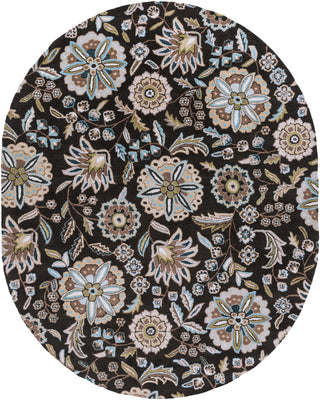 Surya Athena ATH-5061 Black Hand Tufted Area Rug 8' X 10' Oval