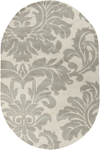 Surya Athena ATH-5073 Grey Area Rug 6' x 9' Oval