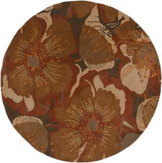 Surya Athena ATH-5102 Rust Area Rug 6' Round