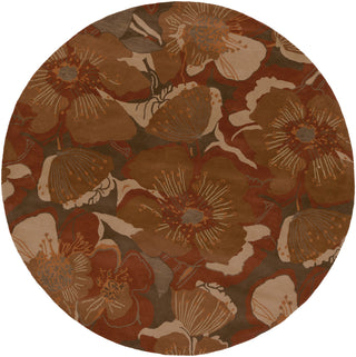 Surya Athena ATH-5102 Rust Area Rug 8' Round