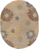 Surya Athena ATH-5106 Light Gray Area Rug 8' x 10' Oval