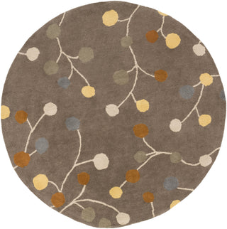 Surya Athena ATH-5107 Slate Area Rug 6' Round