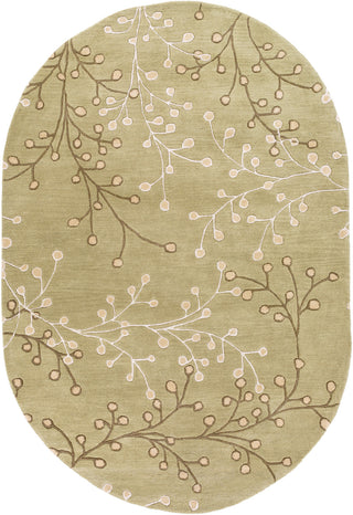 Surya Athena ATH-5113 Taupe Area Rug 6' x 9' Oval