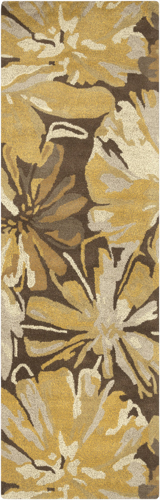 Surya Athena ATH-5115 Gold Area Rug 2'6'' x 8' Runner