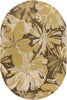 Surya Athena ATH-5115 Gold Area Rug 6' x 9' Oval