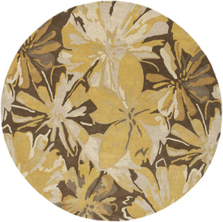 Surya Athena ATH-5115 Gold Area Rug 8' Round