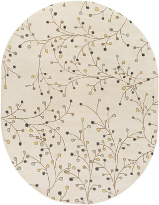 Surya Athena ATH-5116 Ivory Area Rug 8' x 10' Oval