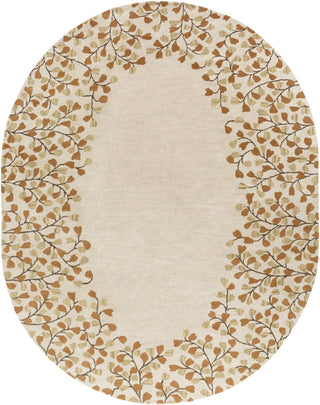 Surya Athena ATH-5118 Gold Area Rug 8' x 10' Oval