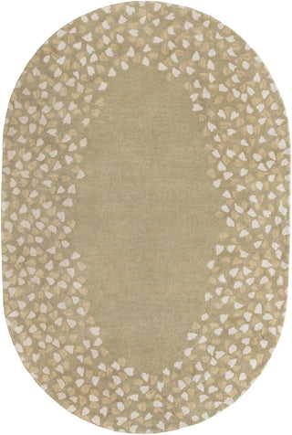 Surya Athena ATH-5119 Olive Area Rug 6' x 9' Oval