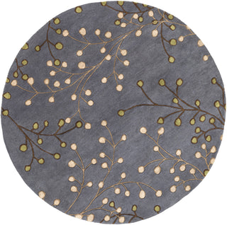 Surya Athena ATH-5125 Charcoal Area Rug 6' Round