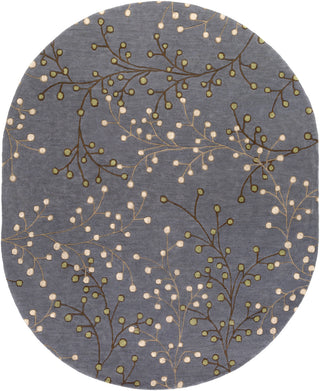 Surya Athena ATH-5125 Charcoal Area Rug 8' x 10' Oval