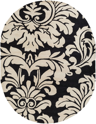 Surya Athena ATH-5131 Black Area Rug 8' X 10' Oval