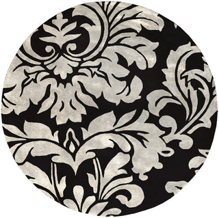 Surya Athena ATH-5131 Black Area Rug 8' Round