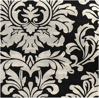 Surya Athena ATH-5131 Black Area Rug 8' Square