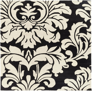 Surya Athena ATH-5131 Black Area Rug 8' Square