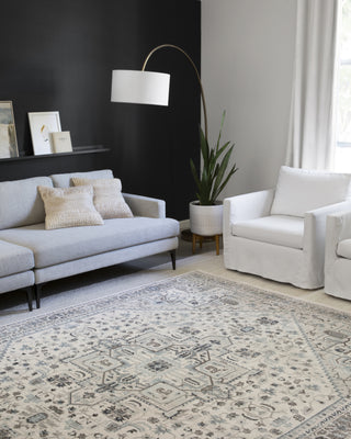 Loloi II Athena ATH-01 Ivory/Grey Area Rug Lifestyle Image Feature