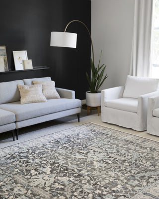 Loloi II Athena ATH-03 Grey/Sky Area Rug Lifestyle Image Feature