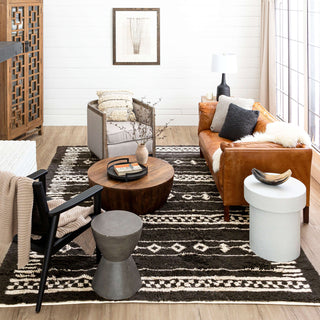 Karastan Kasbah Atlas Charcoal Area Rug by Drew and Jonathan Lifestyle Image Feature