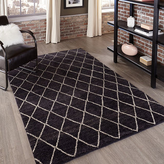 Momeni Atlas ATL-5 Charcoal Area Rug Room Scene Feature