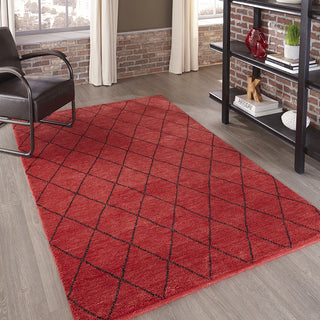 Momeni Atlas ATL-5 Red Area Rug Room Scene Feature